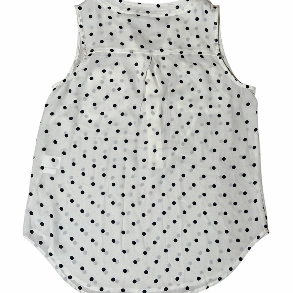 NWT New York & Company Polka Dot Sleeveless Women's Top XS - Picture 4 of 10